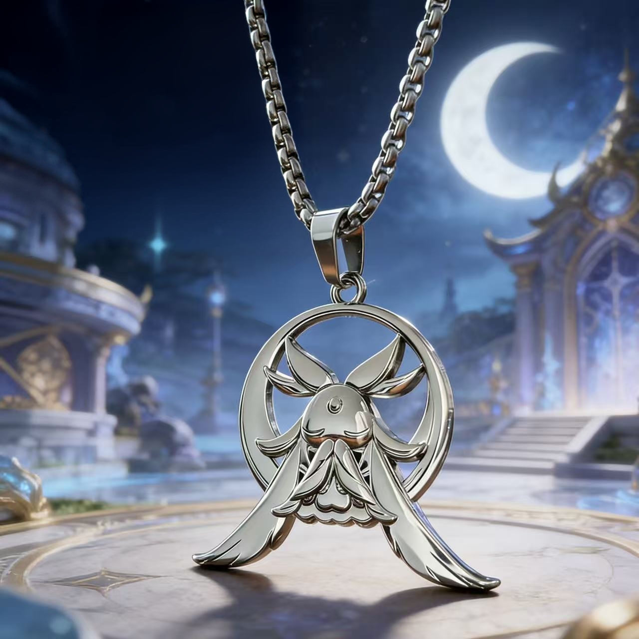 Anime Pendant Necklace - Collier pendentif Columbina Kuuhenki du jeu