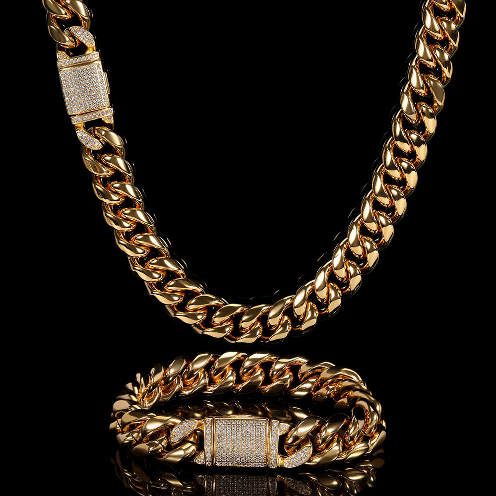 Collier chaîne à maillons cuba - Cuban Link Chain 12Mm avis et prix
