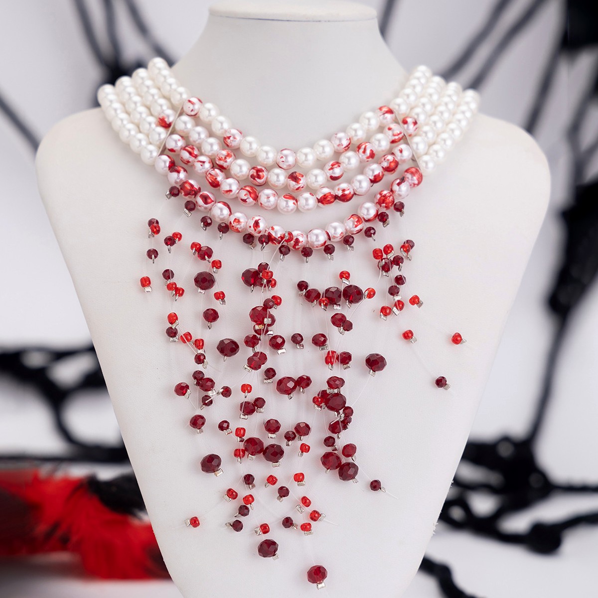 Collier ras de cou gothique av - Pearl Choker Necklace Vintage avis et prix