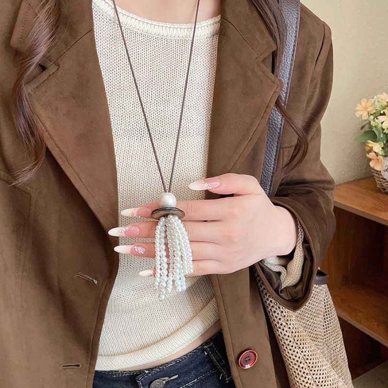 Colliers pendentifs à pampille - Pearl Choker Necklace Vintage avis et prix