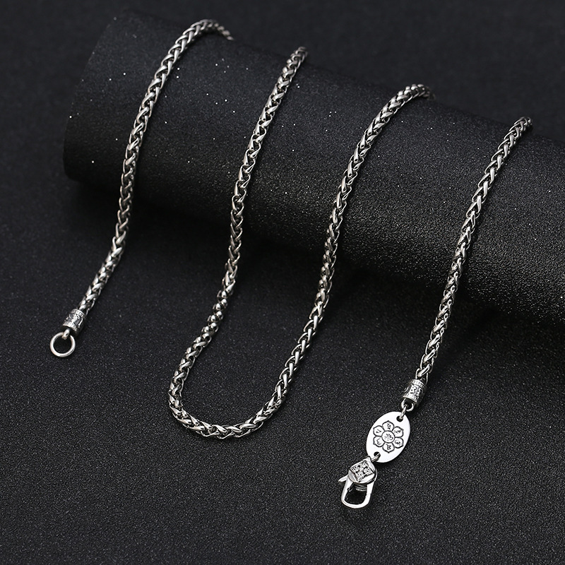 Chaîne en argent sterling S925 - 925 Sterling Silver Chain Necklace Men avis et prix