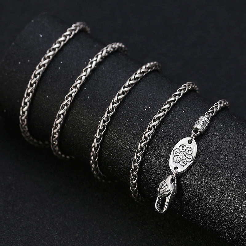 Chaîne en argent sterling S925 - 925 Sterling Silver Chain Necklace Men avis et prix