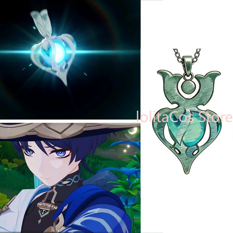 Collier en métal Genshin Impac - Anime Pendant Necklace avis et prix