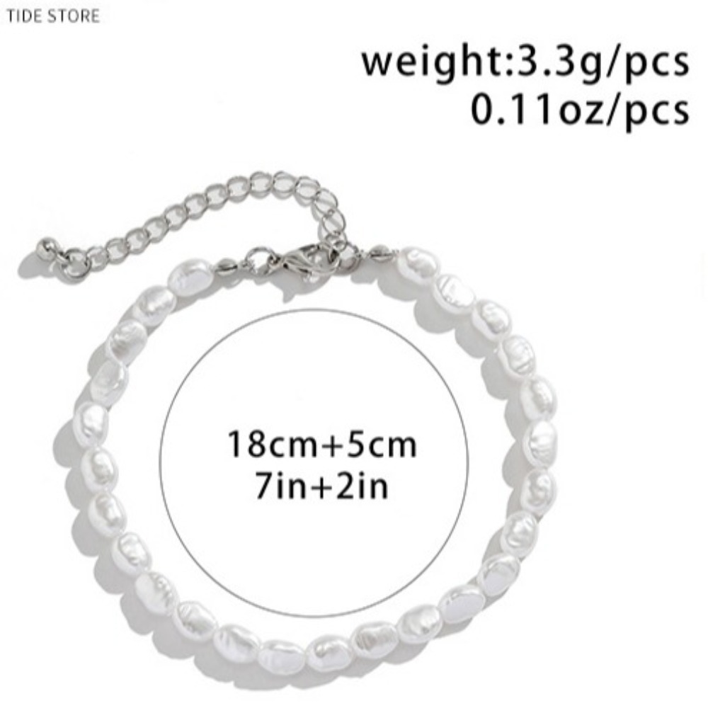 Collier ras du cou simple en f - Pearl Choker Necklace Vintage avis et prix