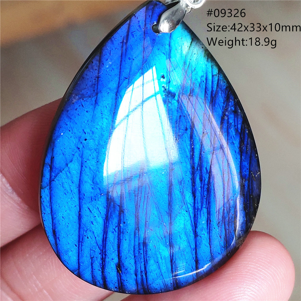 Pendentif en labradorite bleue - 925 Sterling Silver Chain Necklace Men avis et prix