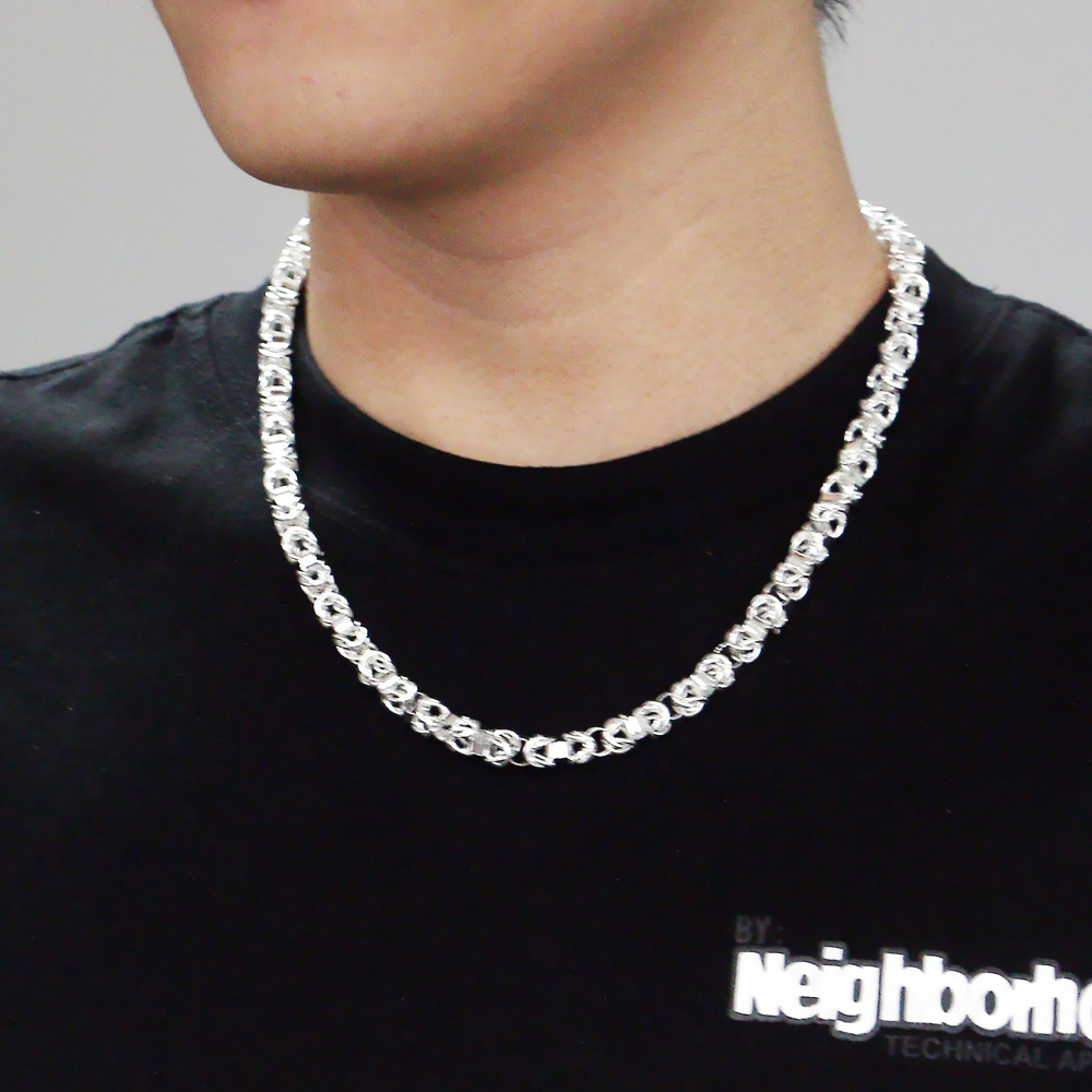 Collier chaîne à maillons en o - 925 Sterling Silver Chain Necklace Men avis et prix