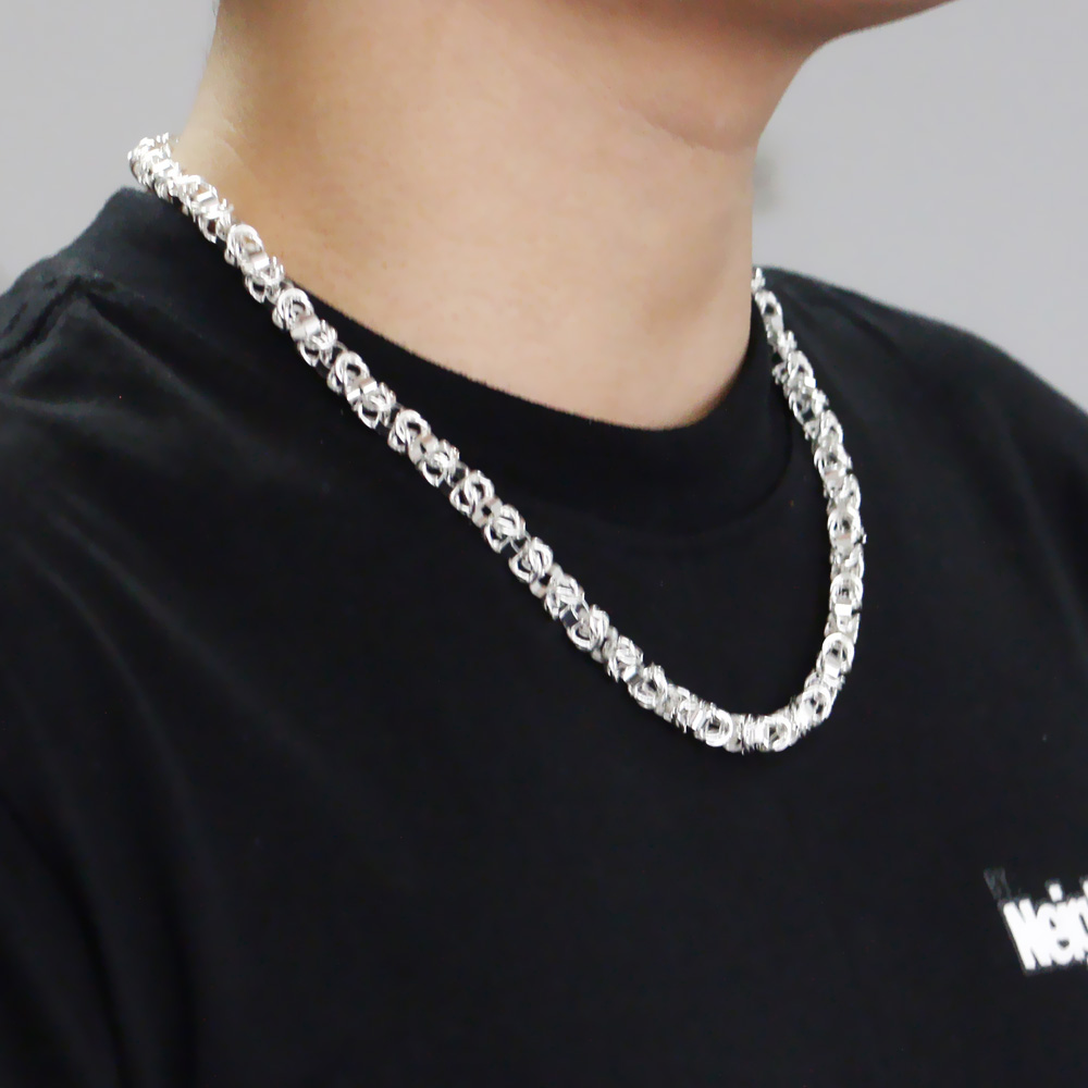 Collier chaîne à maillons en o - 925 Sterling Silver Chain Necklace Men avis et prix