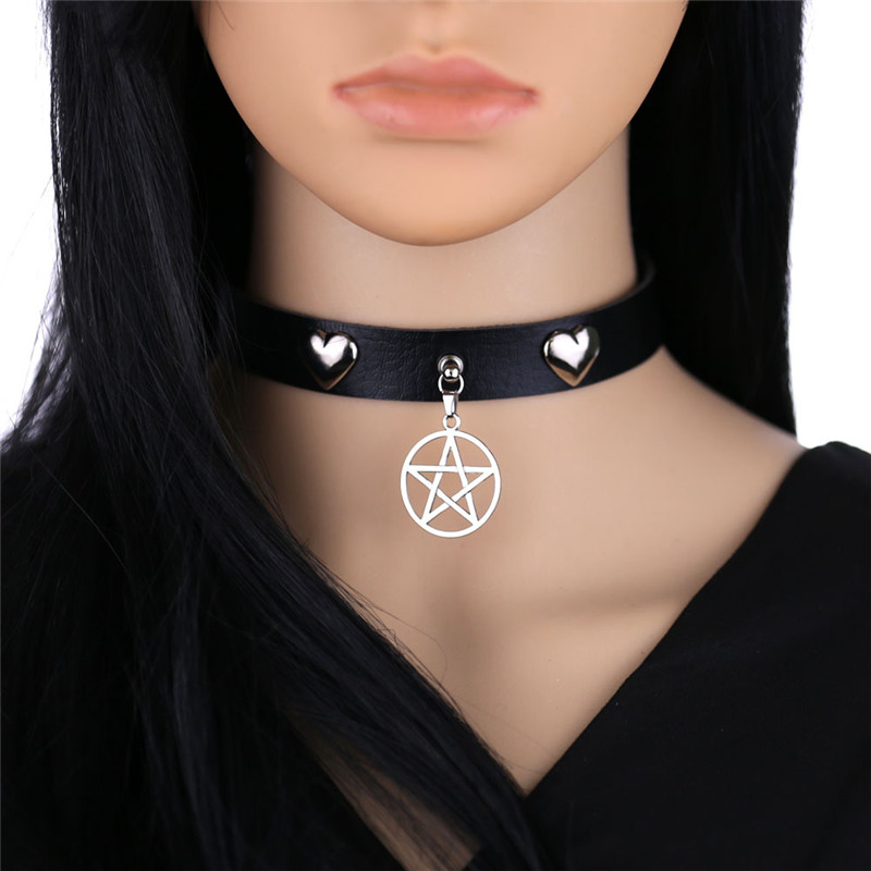 Punk Halloween Emo Cosplay noi - Goth Punk Spike Choker avis et prix