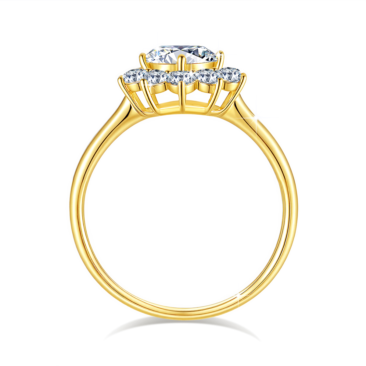 Bague de mariage luxueuse en f - Moissanite Engagement Ring 1 Carat avis et prix