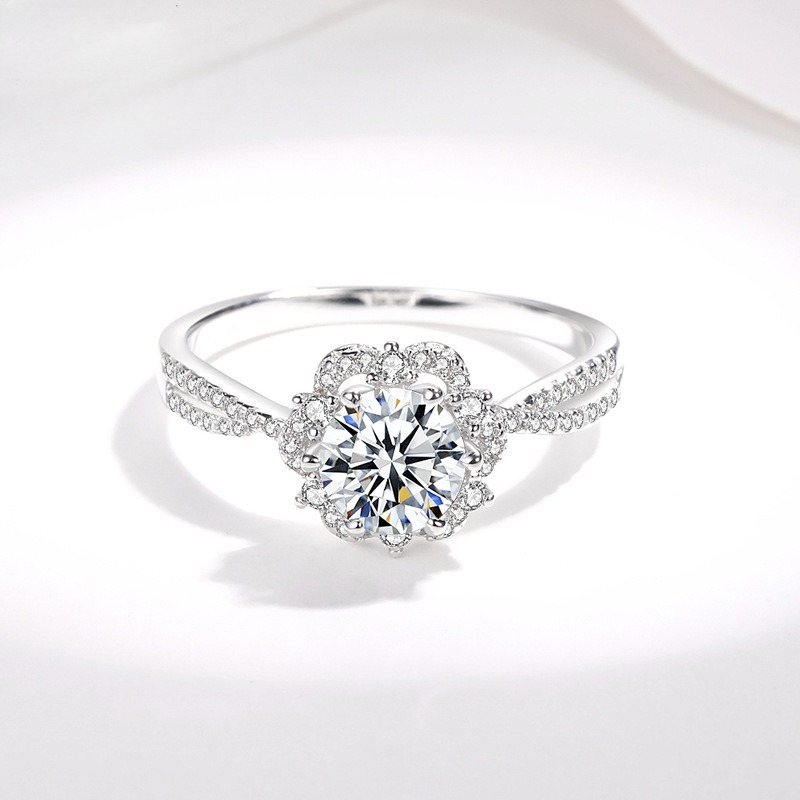 AETEEY – bague en argent S925  - Moissanite Engagement Ring 1 Carat avis et prix