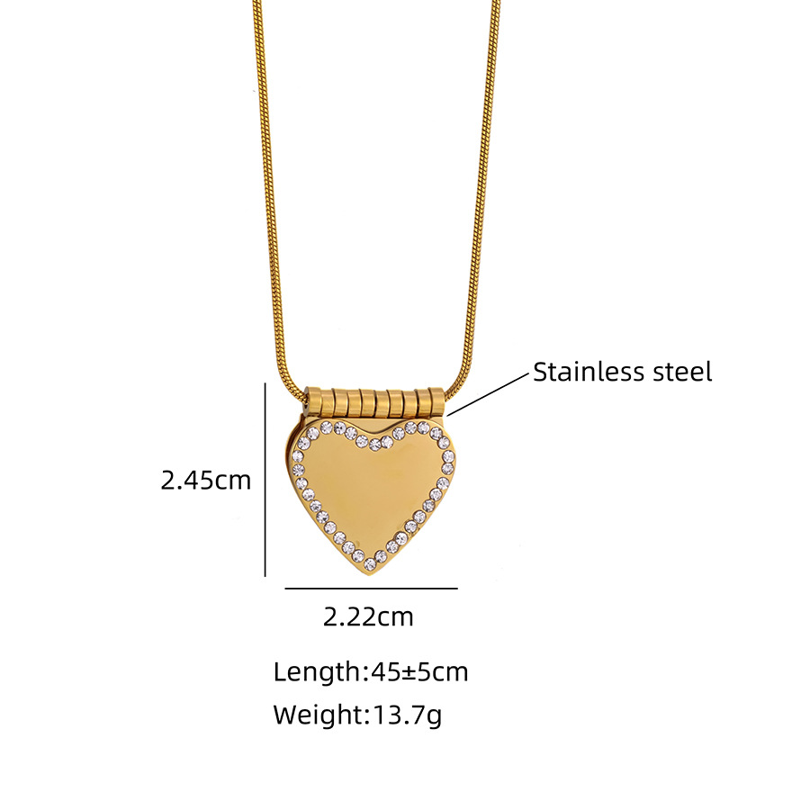 Collier avec pendentif en form - Heart Locket Necklace Photo avis et prix