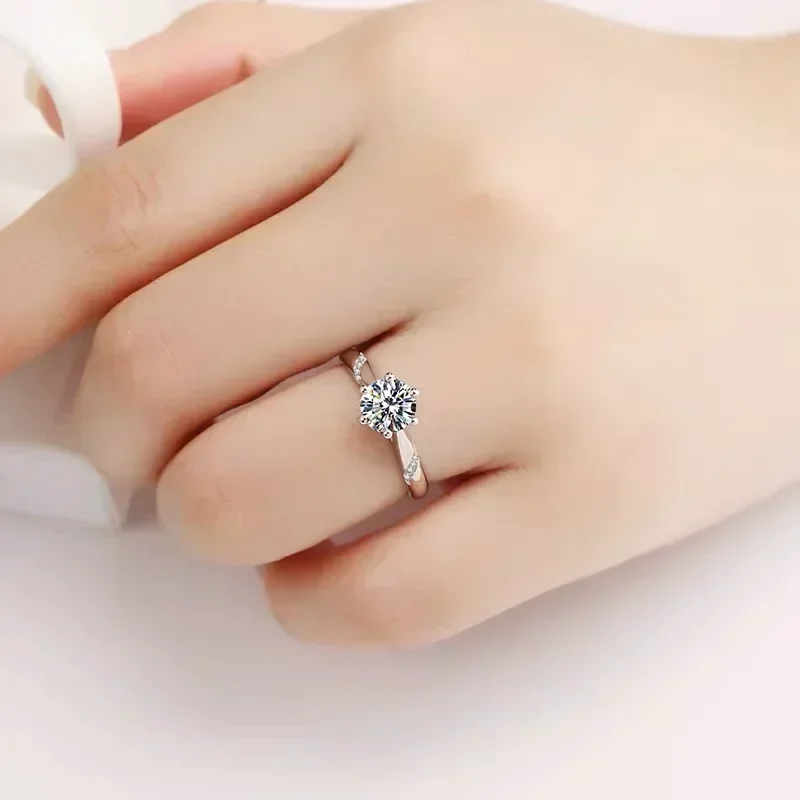 Eldorado Gold - Bague en plati - Moissanite Engagement Ring 1 Carat avis et prix