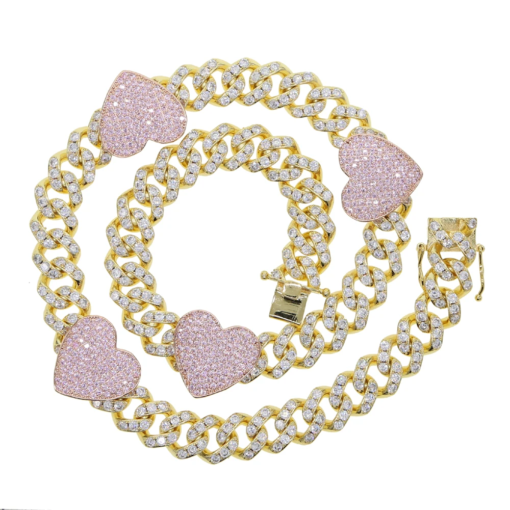 Collier ras du cou en zircon c - Cuban Link Chain 12Mm avis et prix
