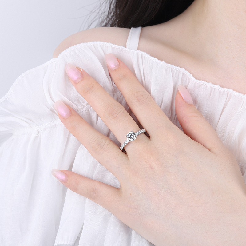 Bague en moissanite 1 carat D  - Moissanite Engagement Ring 1 Carat avis et prix