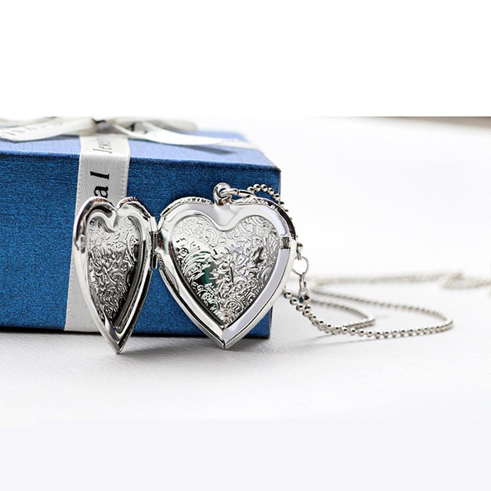Collier avec pendentif médaill - Heart Locket Necklace Photo avis et prix